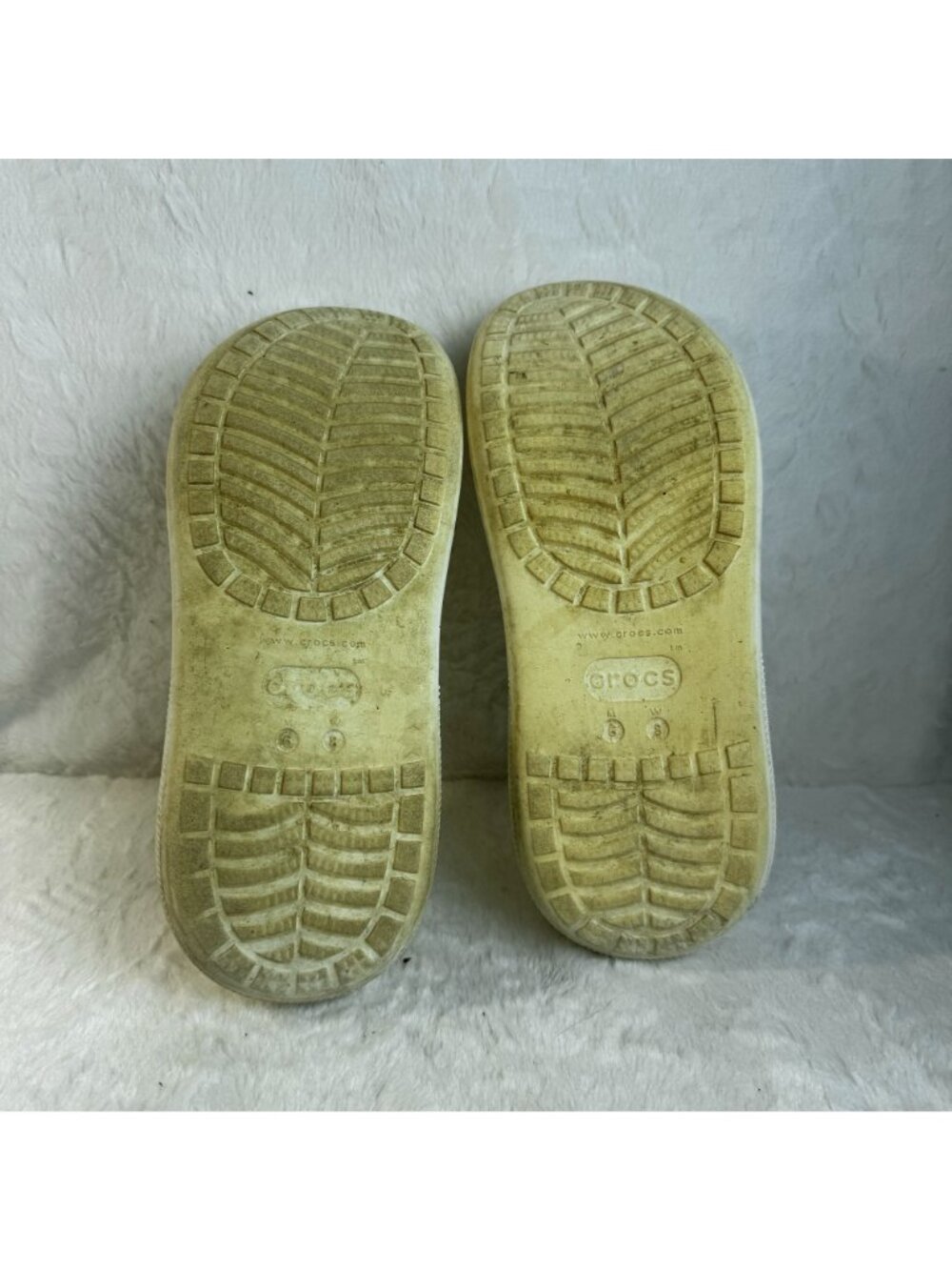 Crocs Classic Mega Crush Clog White 2.4" Platform Sandals Womens 8 Mens 6 - Picture 7 of 9